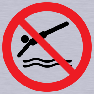 Prohibition: No diving